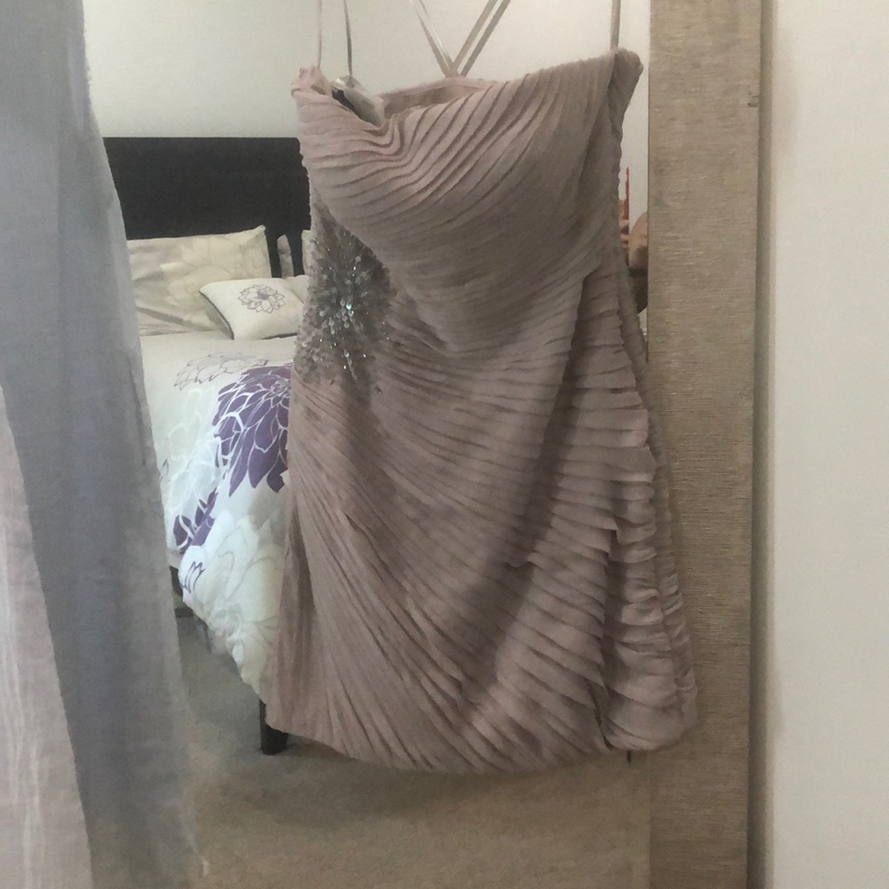 Semi-formal strapless dress